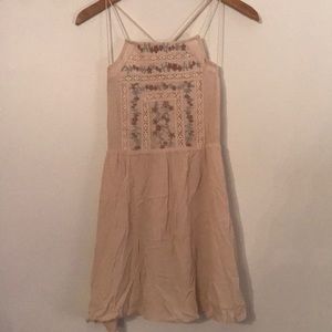 American Threads Crossback Embroidered Dress